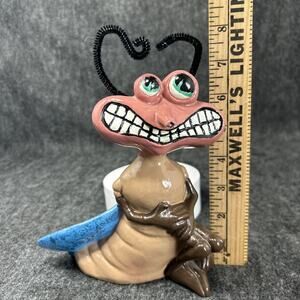 7-8 Inch Quirky Anthropomorphic Hornet Figurine Unique Ceramic Garden Decor